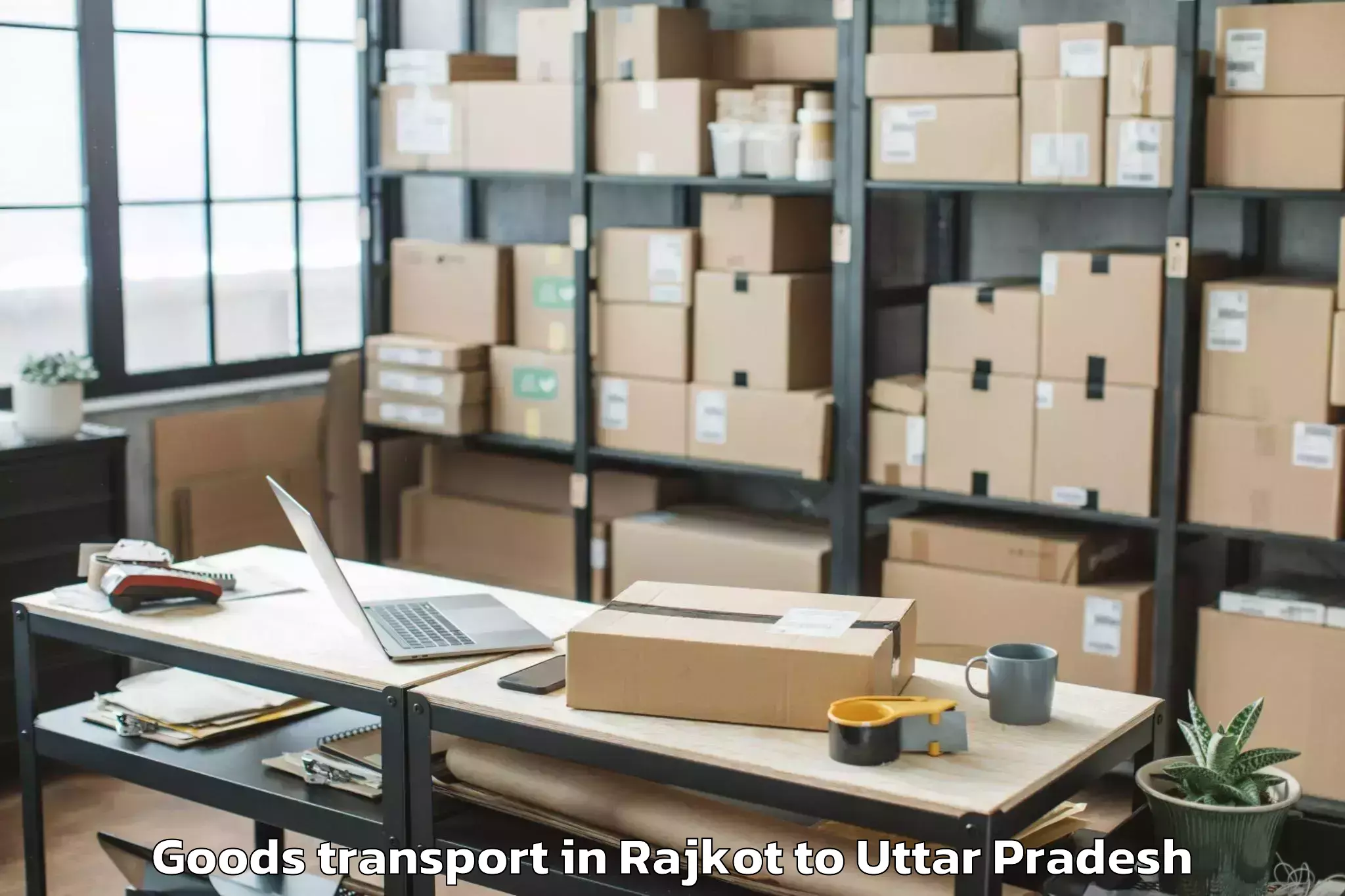 Professional Rajkot to Siswa Bazar Goods Transport